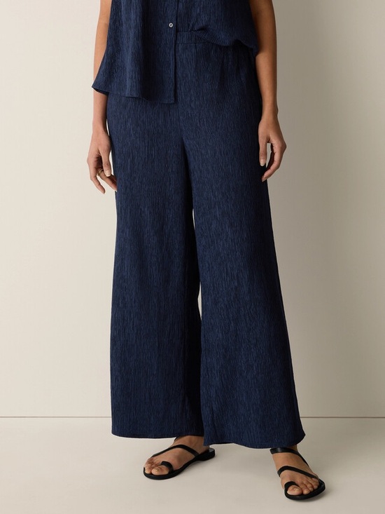 Eileen Fisher Pants - NWT Eileen Fisher Woven Plissé Wide-Leg Pant